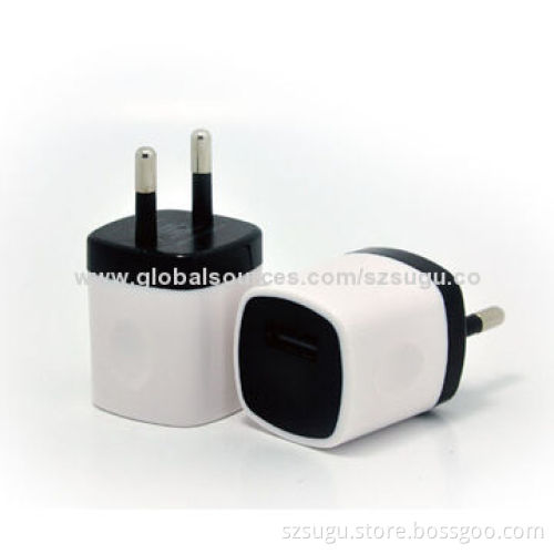 2014 cut cell phone travel charger with UL, FCC & CE certifications